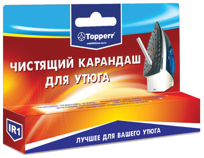 Карандаш для чистки подошвы утюга Topperr 1301 IR1 утюг magio mg 535 plus бирюзовый карандаш для чистки подарок