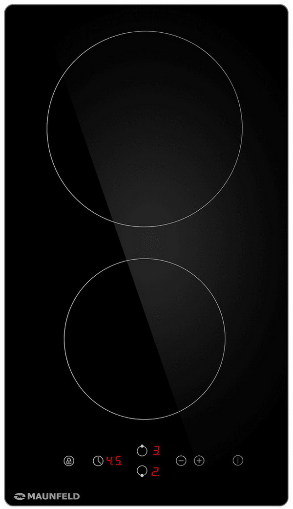 Изображение товара Электрическая варочная панель Maunfeld EVCE.292-BK 2 конфорки сенсорная стеклокерамика