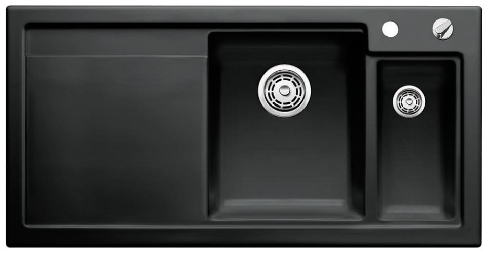 Изображение товара Кухонная мойка Blanco 524149 AXON II 6 S (чаша справа) керамика черный PuraPlus с кл.-авт. InFino