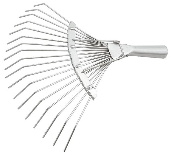 Изображение товара Грабли веерные 18 зубьев Сибртех 61780 для сбора мусора и аэрации