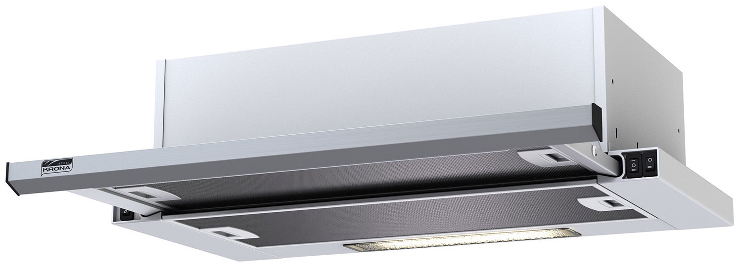 Вытяжка Krona KAMILLA slim 600 INOX ( 2 мотора)