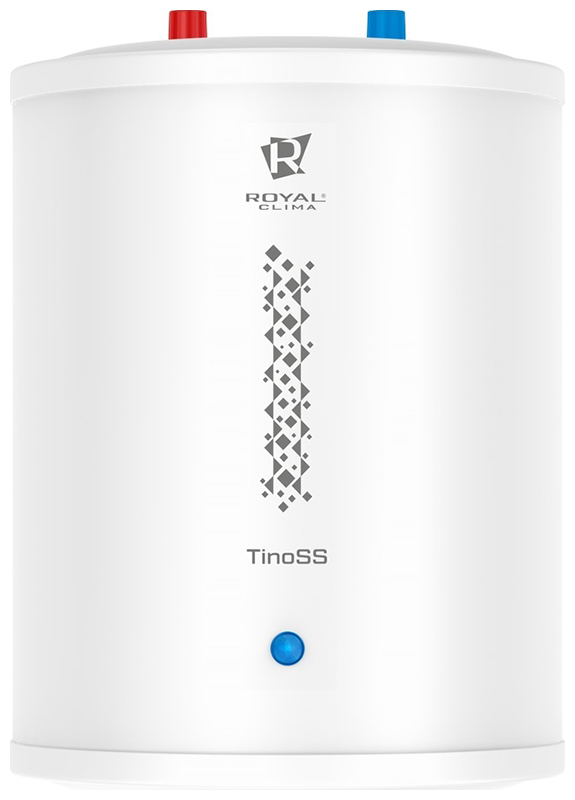 Изображение товара Водонагреватель накопительный Royal Clima RWH-TS 10-RSU 10 л вертикальный с нержавеющей сталью
