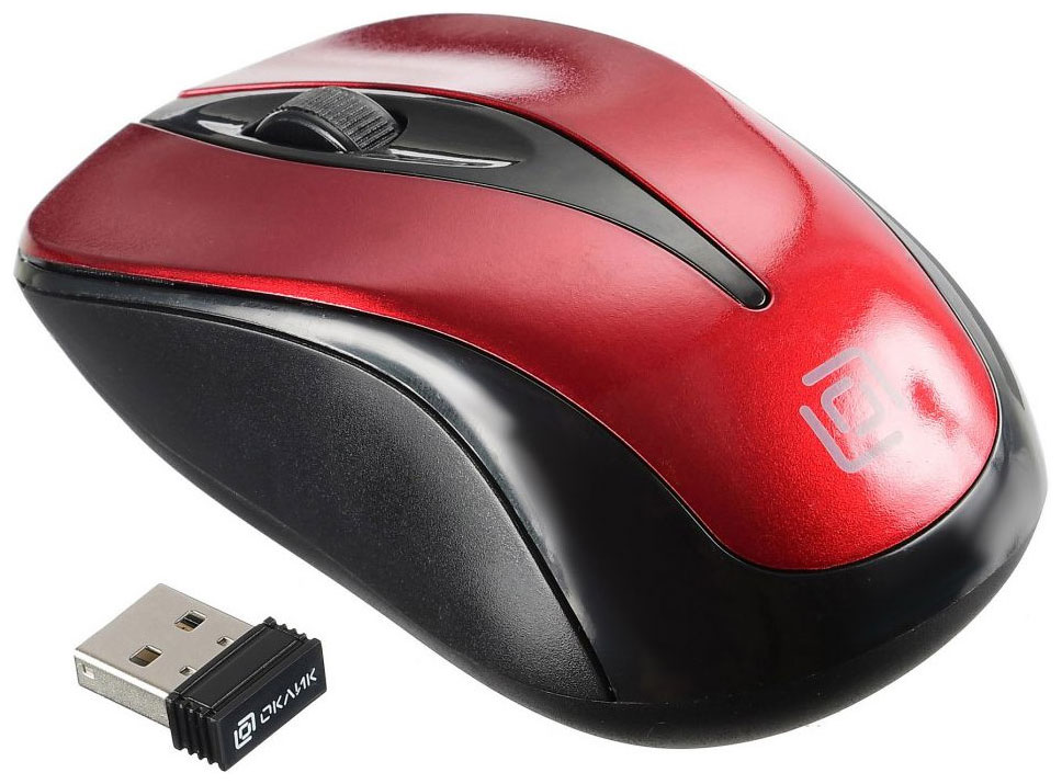 Изображение товара Мышь Oklick 675MW черный/красный