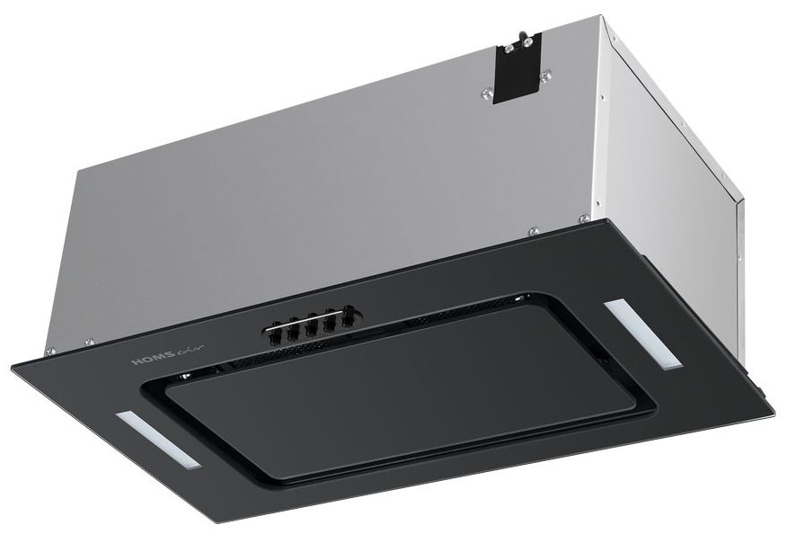 Изображение товара Вытяжка кухонная Homsair Crocus Push 52 черный для кухни до 30 м2