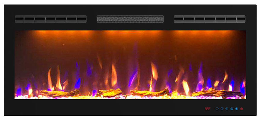 Изображение товара Электрокамин Royal Flame Crystal 40 RF встраиваемый с эффектом дров и кристаллов