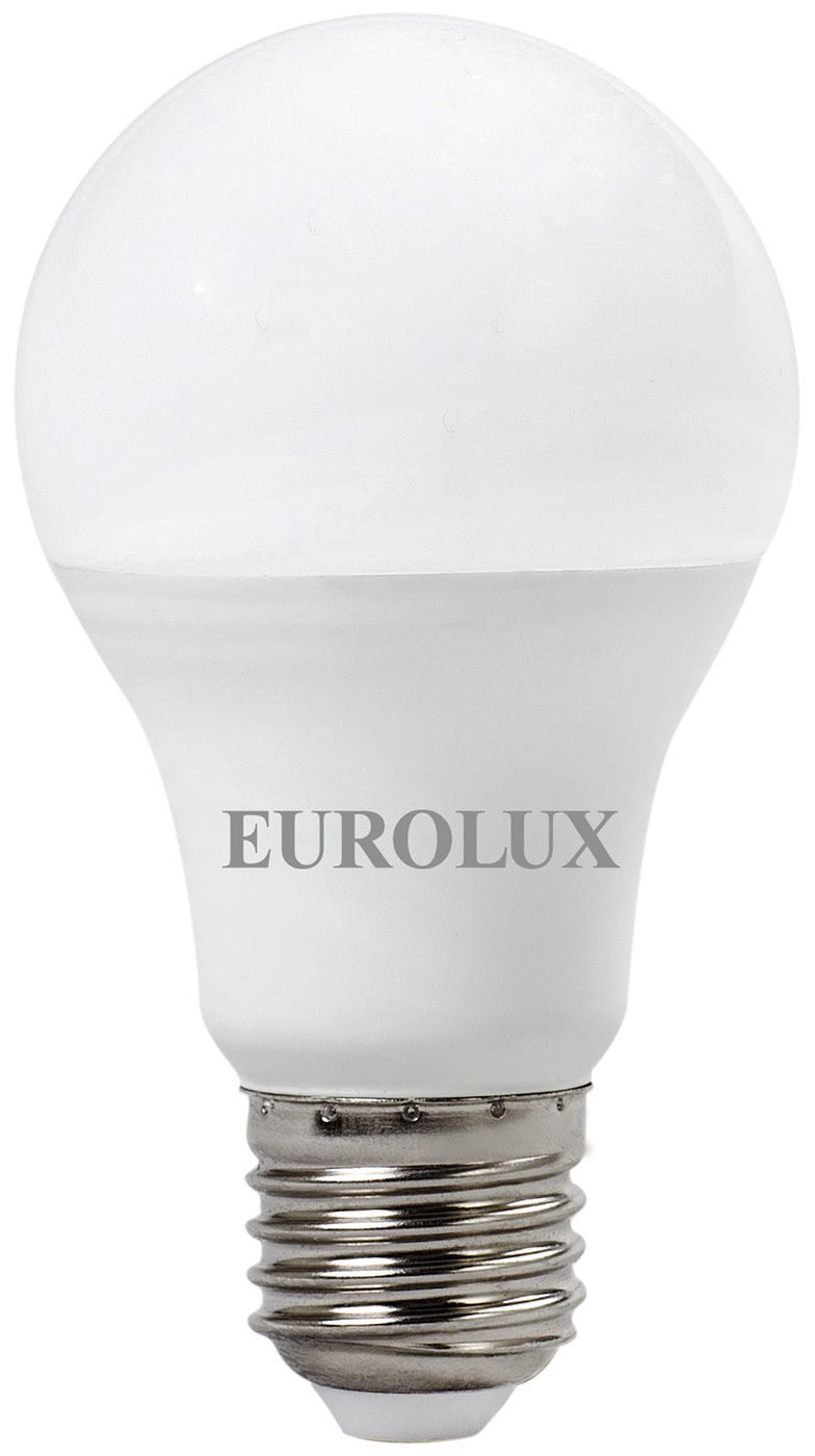 Изображение товара Лампа светодиодная Eurolux LL-E-A60-13W-230-4K-E27 (груша, 13Вт, нейтр., Е27) белый