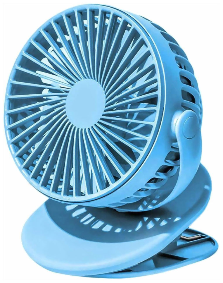 Портативный вентилятор на клипсе Solove clip electric fan 3 Speed Type-C (F3 Dark Blue), темно-синий