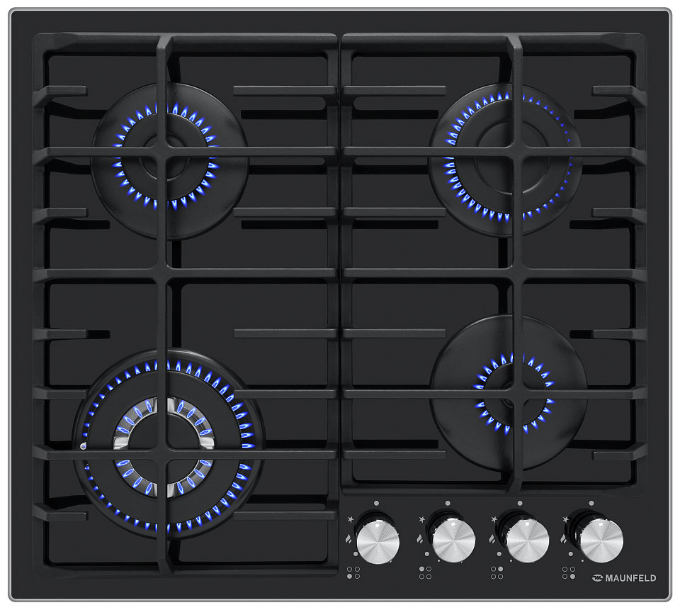 

Газовая варочная панель Maunfeld EGHG.64.63CB/G, Черный