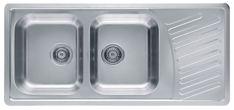 

Кухонная мойка Alveus ELEGANT 70 SAT 90 1110X510 2X с сифоном 1130555 (1009386), Нержавеющая сталь