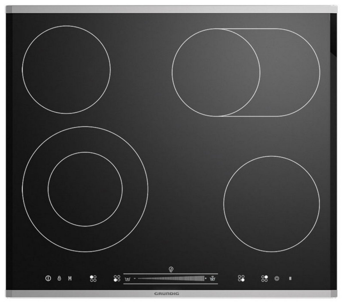 Изображение товара Электрическая варочная панель Grundig GIEV 624430 X 4 конфорки сенсорное управление