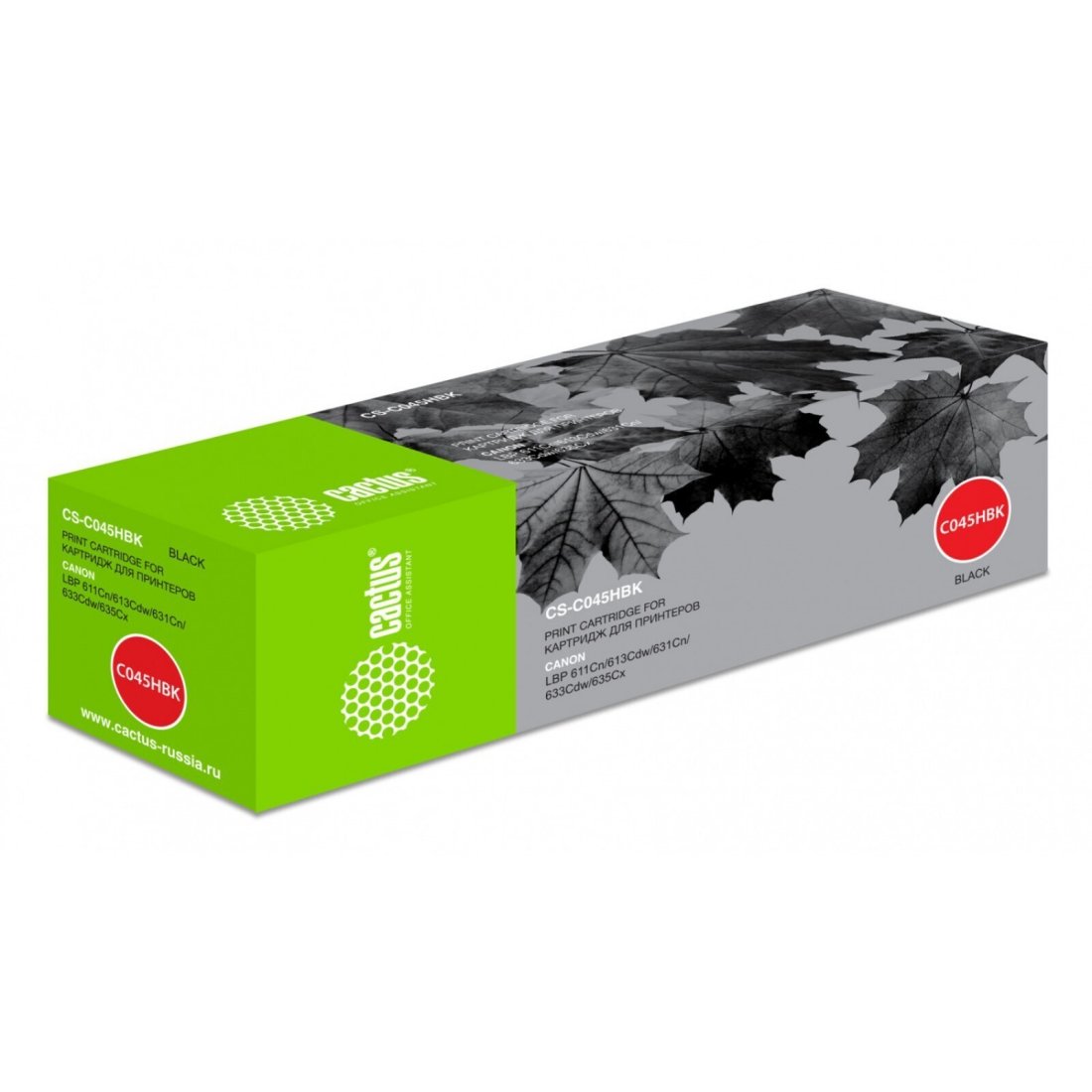 Изображение товара Картридж лазерный Cactus CS-C045HBK 045 H BK черный (2800стр.) для Canon LBP 611Cn/613Cdw/631Cn/633Cdw/635Cx