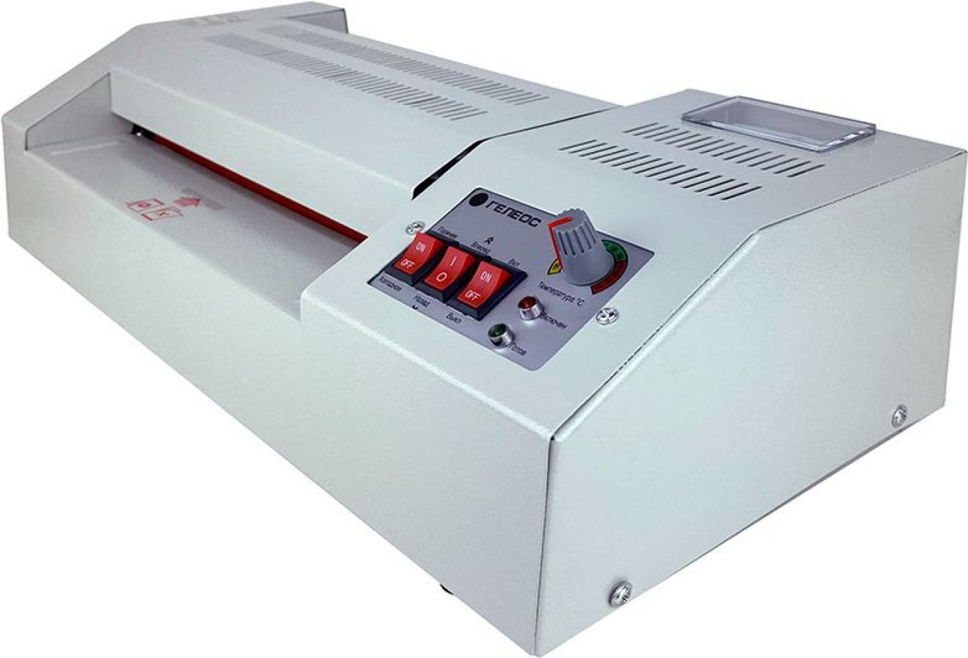 Изображение товара Полупрофессиональный ламинатор Heleos ЛМ_А4Про серый 620 мм/мин с реверсом