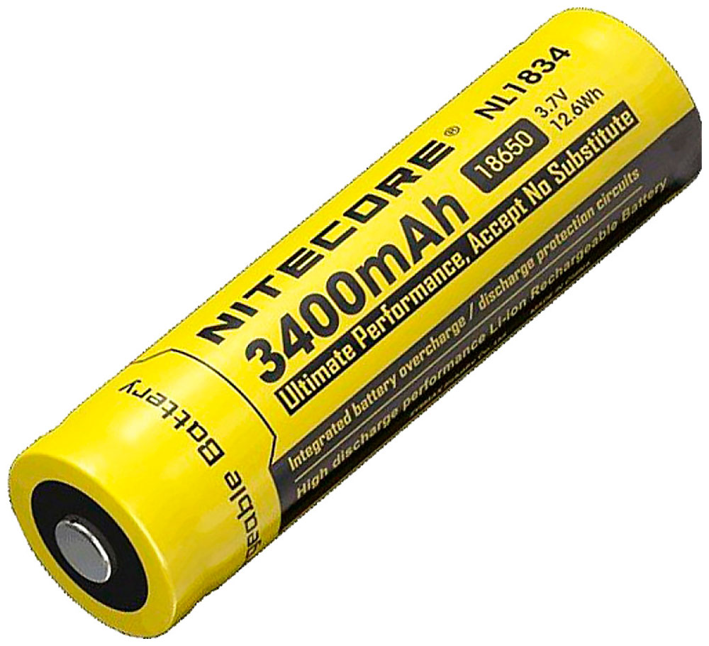 Изображение товара Аккумулятор Nitecore NL1834 18650 3.7V 3400mALi-Ion защита 500 циклов