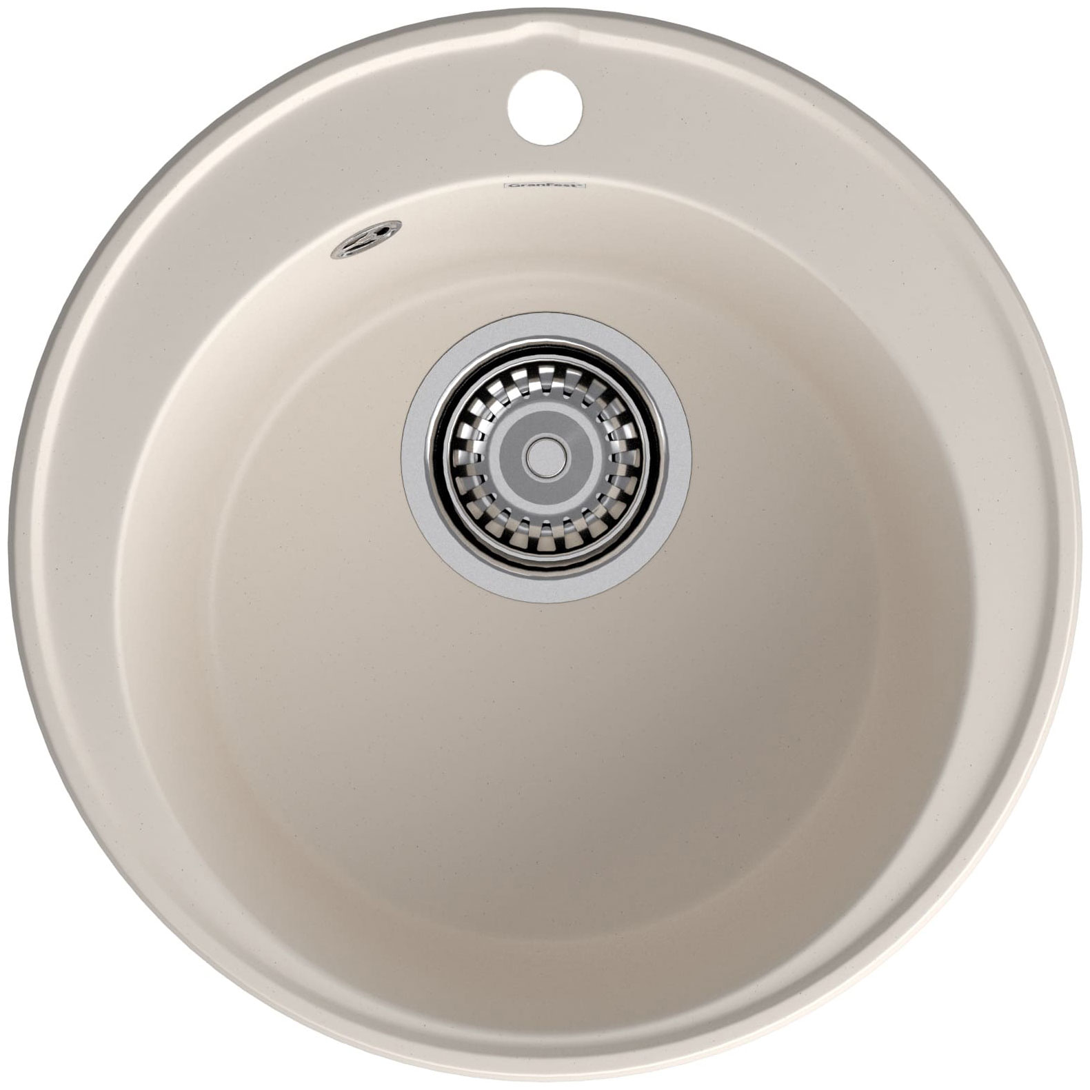 Изображение товара Кухонная мойка из кварца GranFest QUARZ GF-Z08 белая врезная