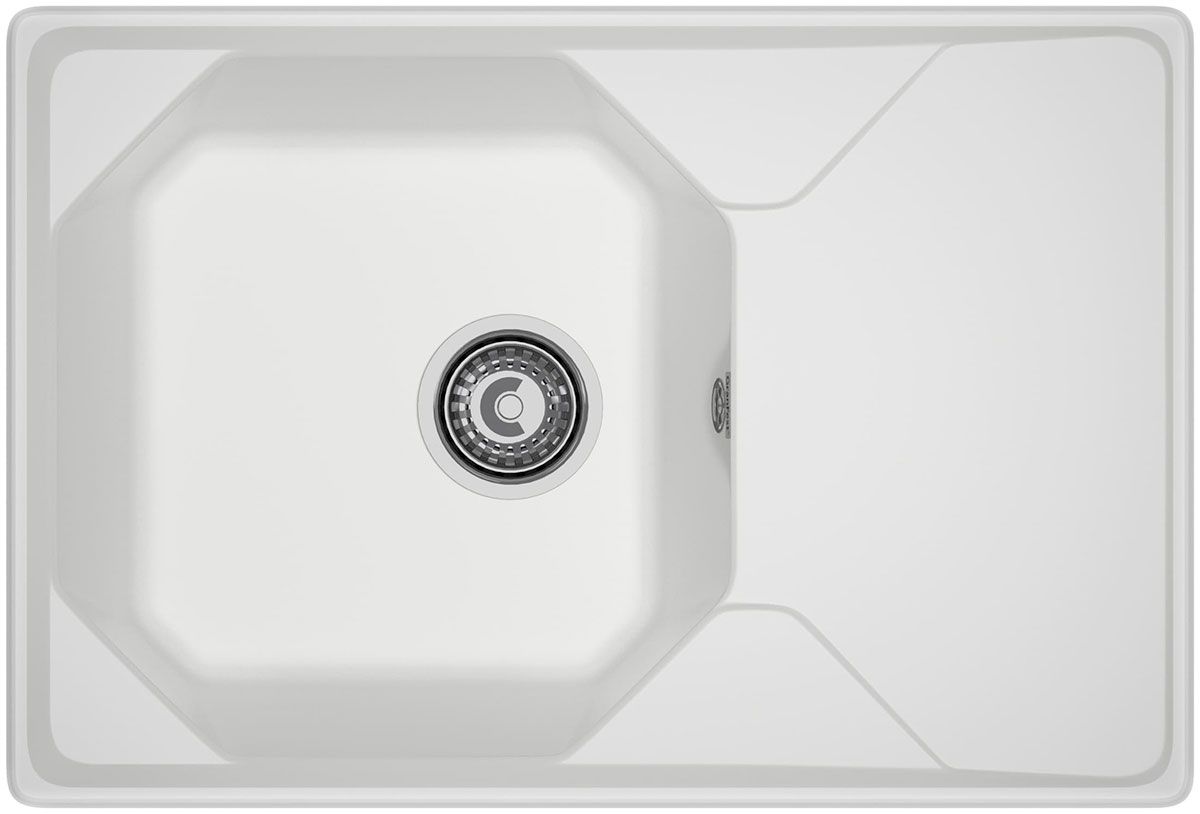 Изображение товара Кухонная мойка GranFest UNIQUE 740L, 1-чаша, иней, размер 740х500 мм