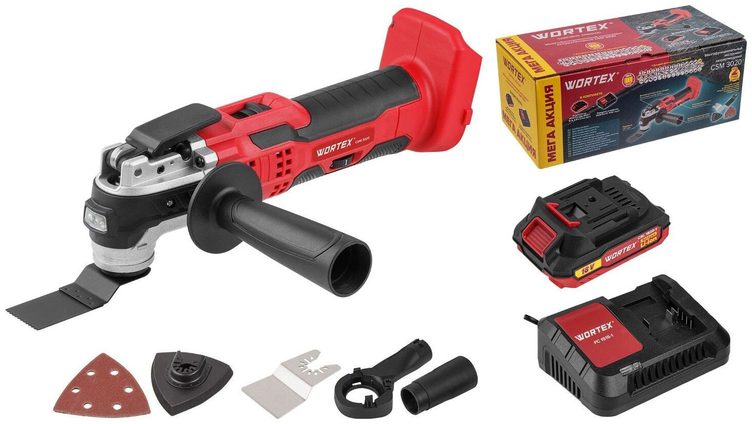 Изображение товара Многофункциональный инструмент (реноватор) Wortex CSM 3020 (0325246)