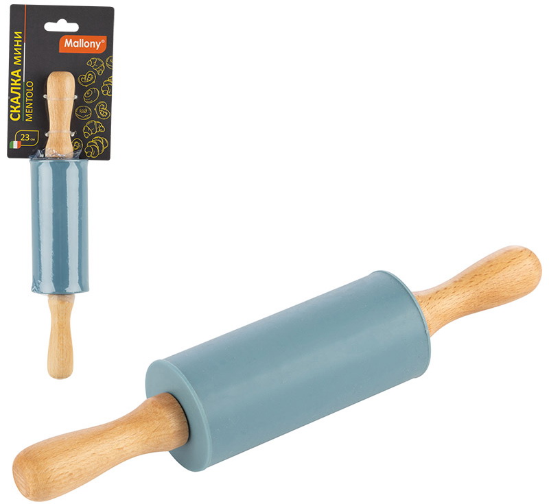 Изображение товара Скалка Mallony MENTOLO, мини, 23 см (103796)