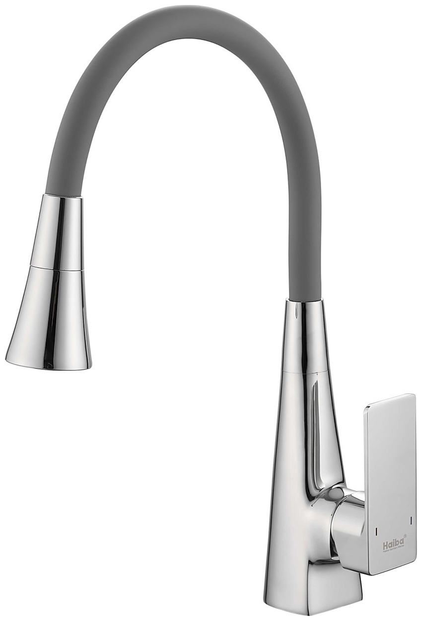 Изображение товара Смеситель для кухни Haiba HB823 хром однорычажный с поворотным изливом