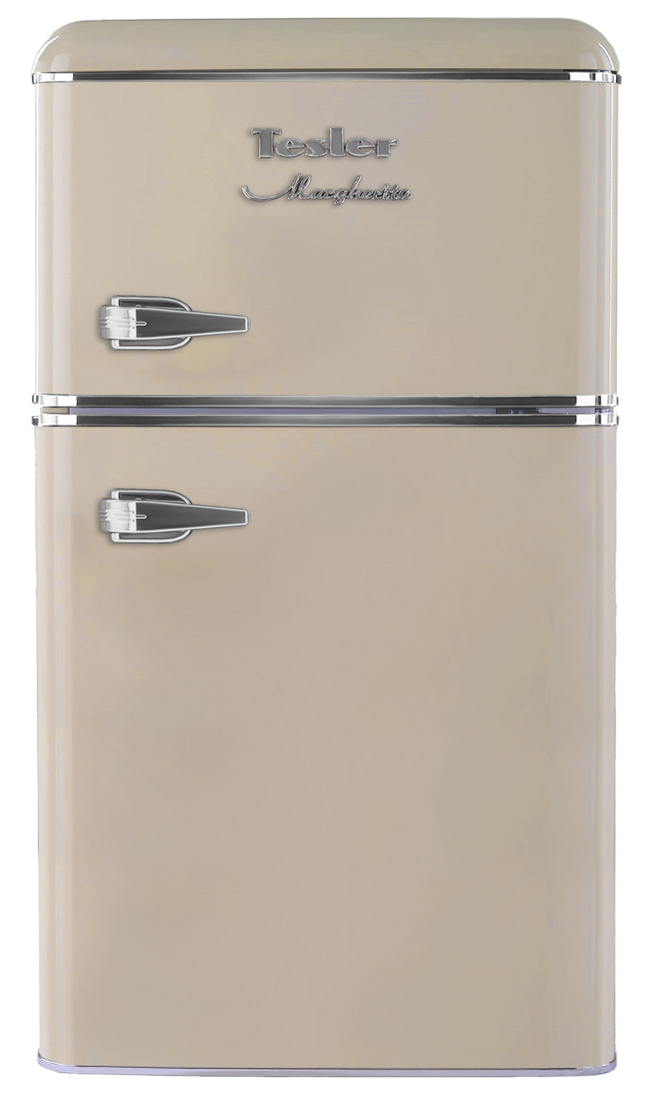Изображение товара Двухкамерный холодильник Tesler RT-97 BEIGE ретро стиль 64/26 л