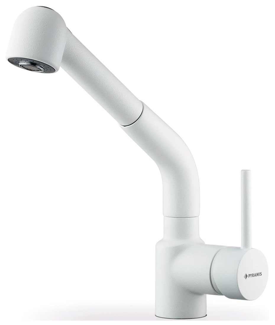 

Кухонный смеситель Pyramis BALATA, латунь/белый (095300301)