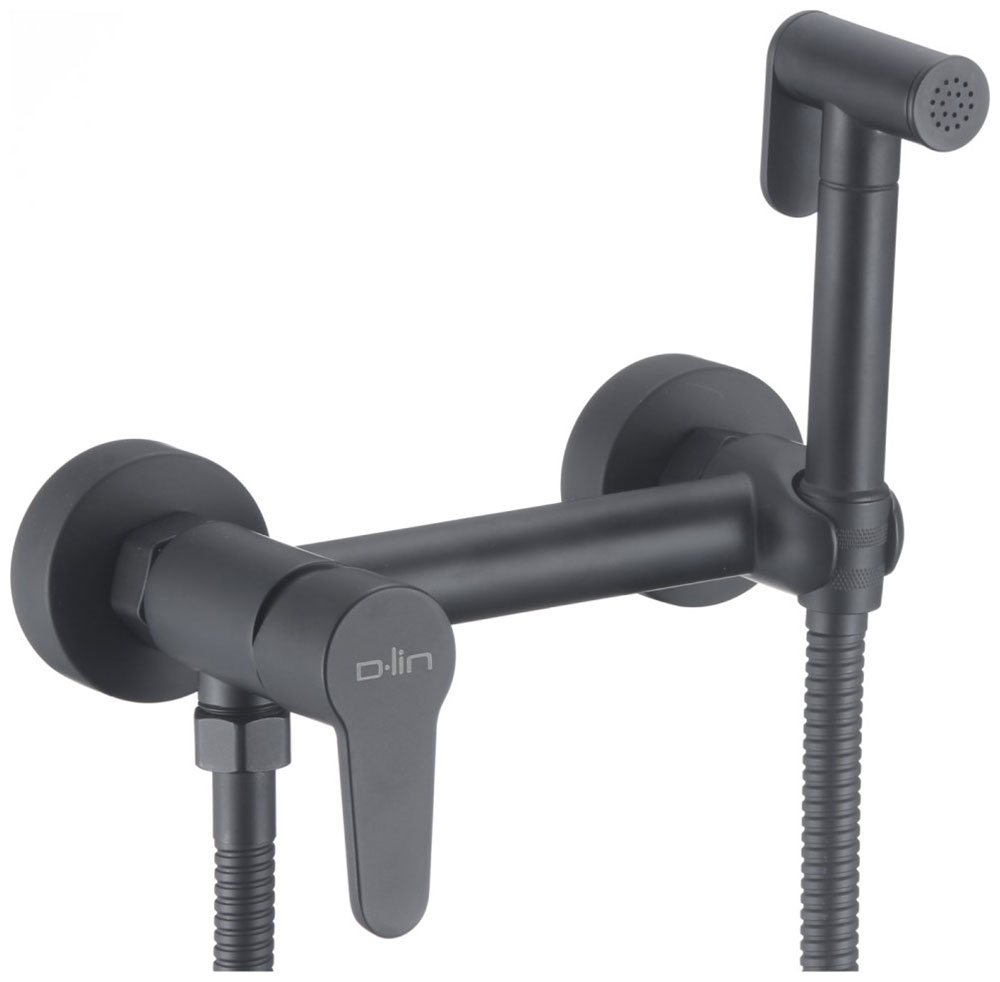 Изображение товара Гигиенический душ со смесителем D-Lin черный (D180202-A)