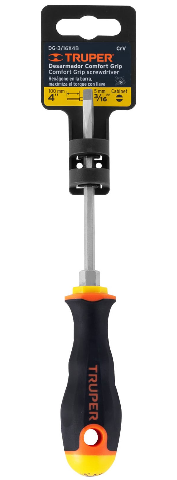 Изображение товара Отвертка Truper шлиц DG-3/16X4B для резьбовых соединений