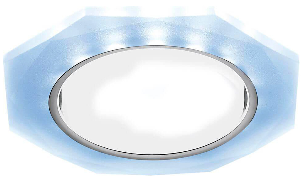 Изображение товара Встраиваемый светильник Ambrella Light GX53 LED G216 двухрежимный техно хром стекло