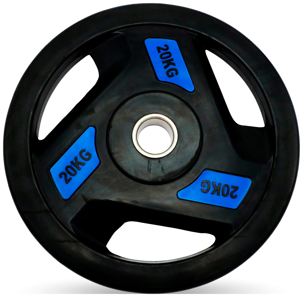 Изображение товара Диск обрезиненный Unix Fit PRO 20 кг с хватом для силовых тренировок