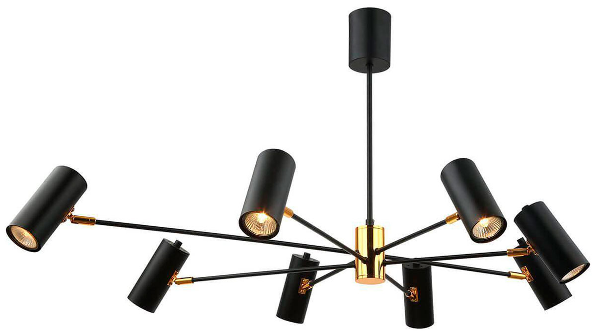 Изображение товара Подвесная люстра Lussole Loft Duncan GRLSP-8252 с 8 светодиодами для гостиной