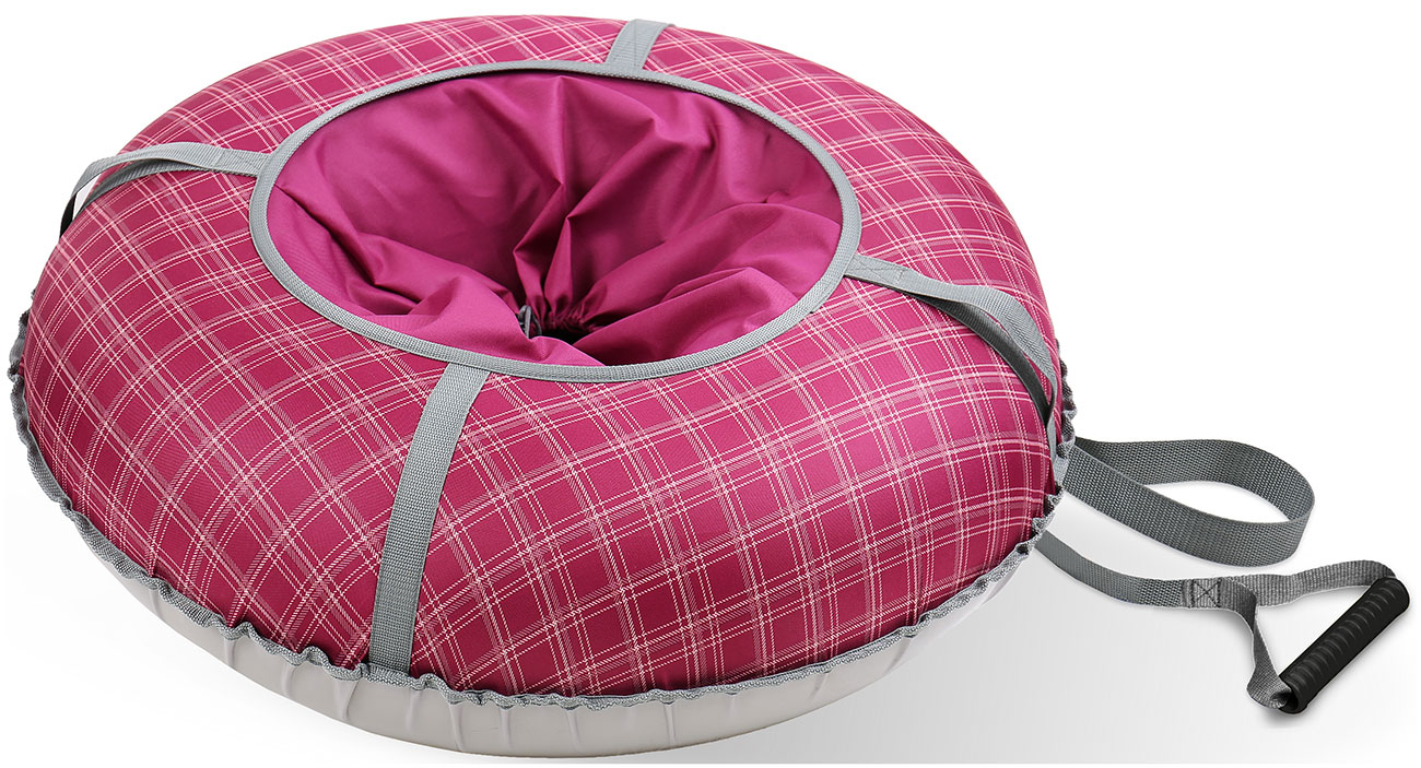 Изображение товара Тюбинг Ника принтованный (ТБК-П80) вишневый в клетку