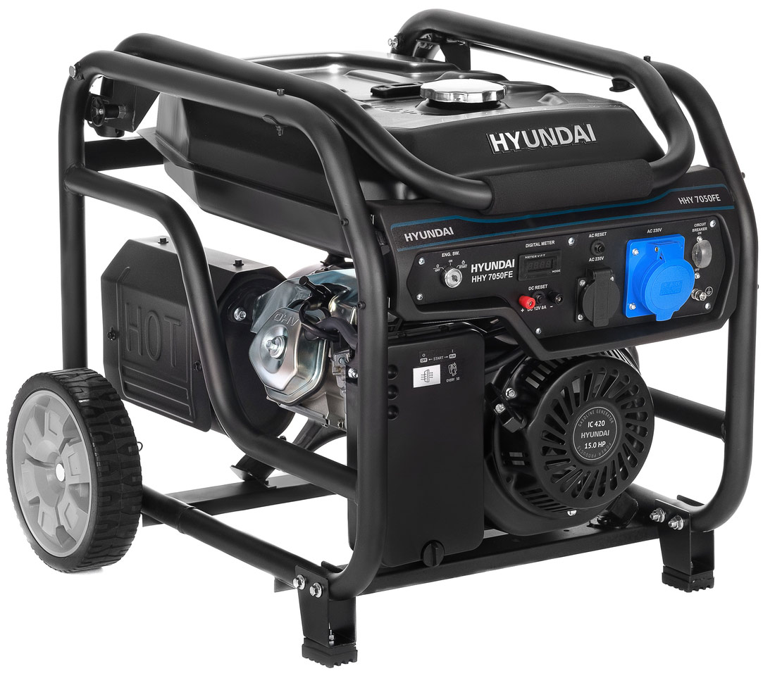 Изображение товара Генератор бензиновы Hyundai HHY 7050FE
