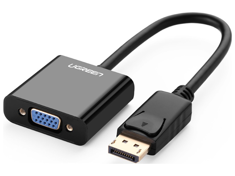 

Конвертер Ugreen DP109 (20415) DP Male to VGA Female, черный