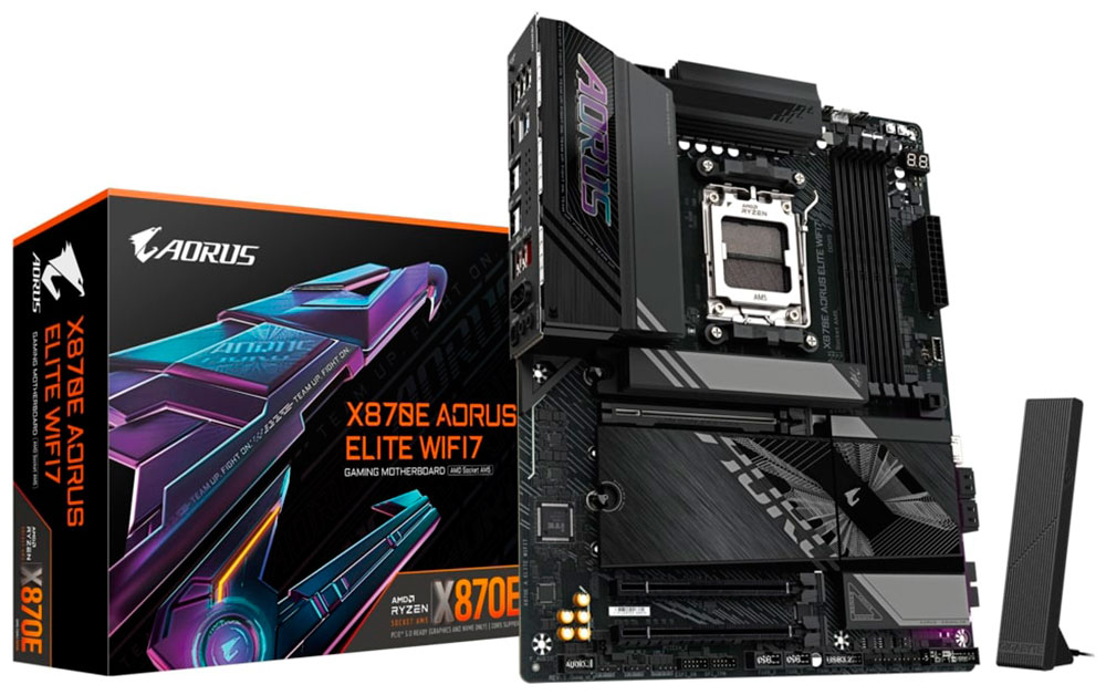 Изображение товара Материнская плата Gigabyte X870E A ELITE WIFI7 (AM5, ATX)