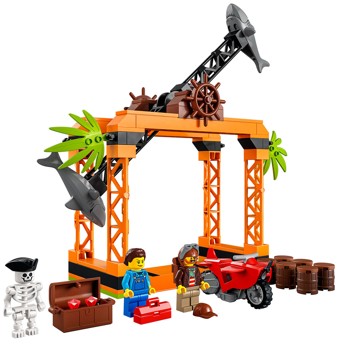 Изображение товара Конструктор Lego City, Трюковое испытание "Нападение акулы" (60342)