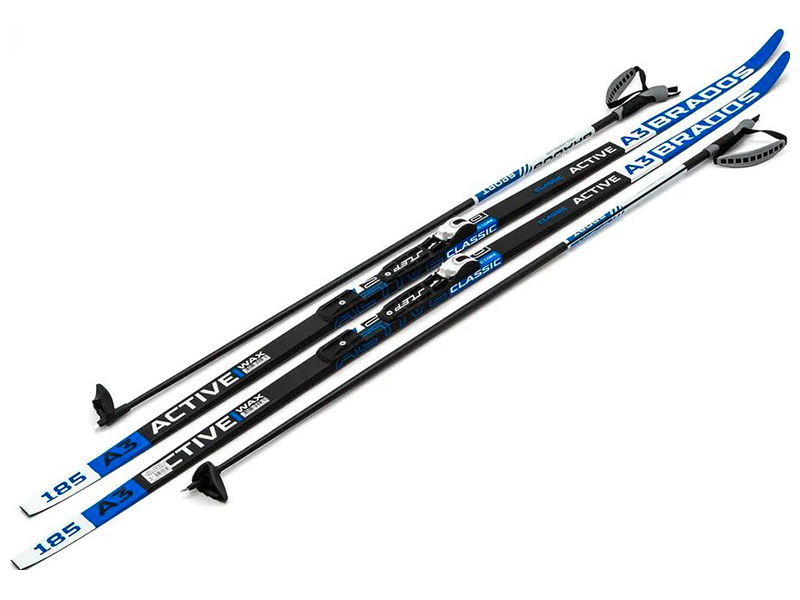 Изображение товара Лыжи беговые STC NNN - 185 WAX Brados Active A3 Blue