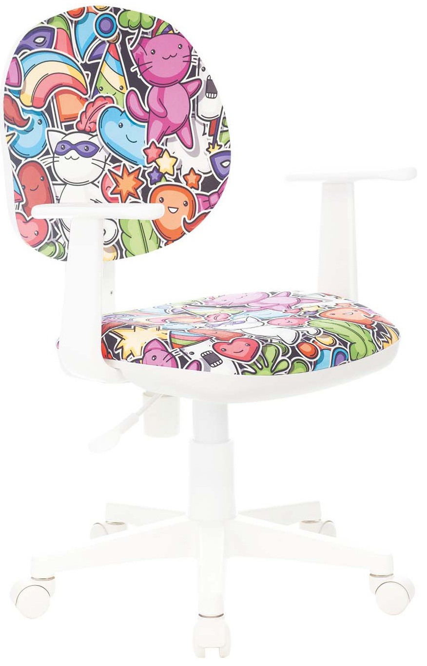 

Кресло детское Бюрократ CH-W356AXSN, мультиколор маскарад, крестов. пластик белый (CH-W356AXSN/MASKARAD)(, Разноцветный