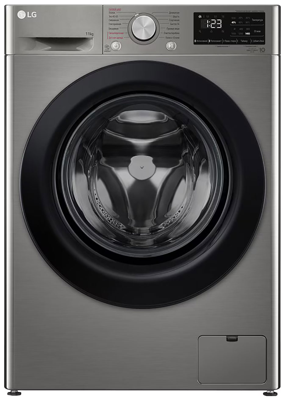 Изображение товара Стиральная машина LG F4V3ES6S с функциями пара и большой загрузкой 11 кг