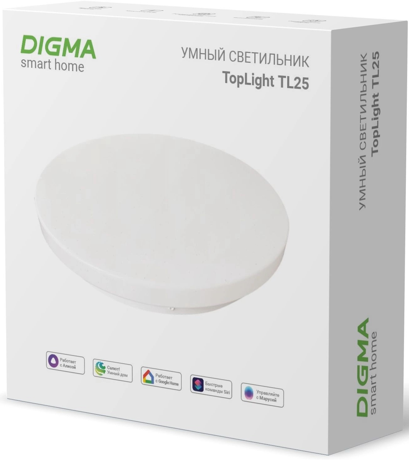 Изображение товара Умный потолочный светильник Digma TopLight TL25 Wi-Fi Bluetooth голосовое управление