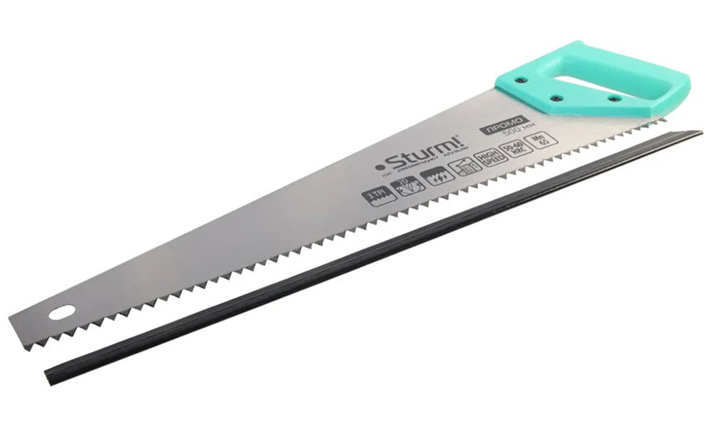 Изображение товара Ножовка по дереву Sturm! 500 мм, 3TPI 2D промо (1060-13-500SP)
