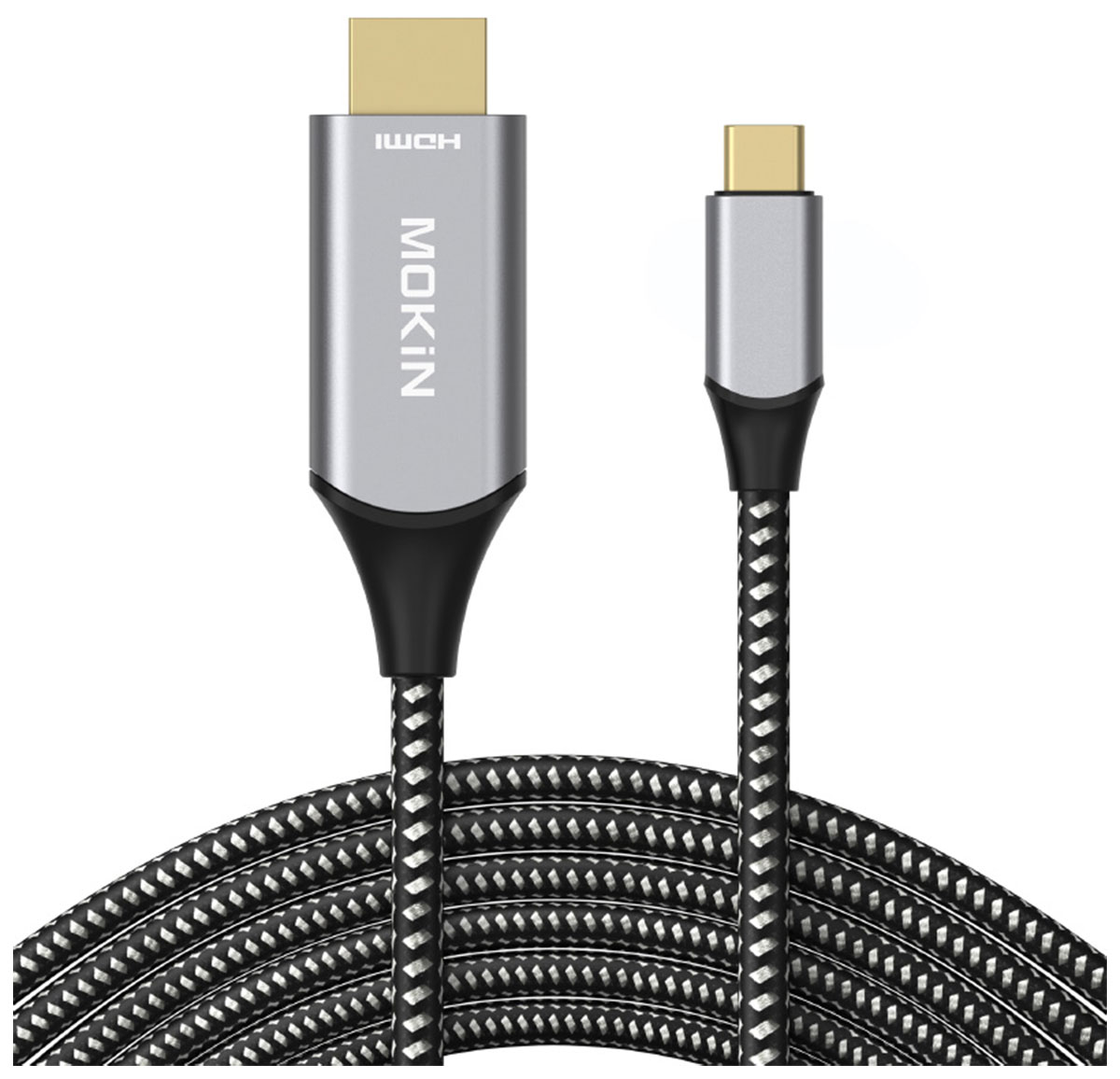 

Кабель Mokin MOUC2601 USB-C to HDMI, 1.8 м, Черный/серый