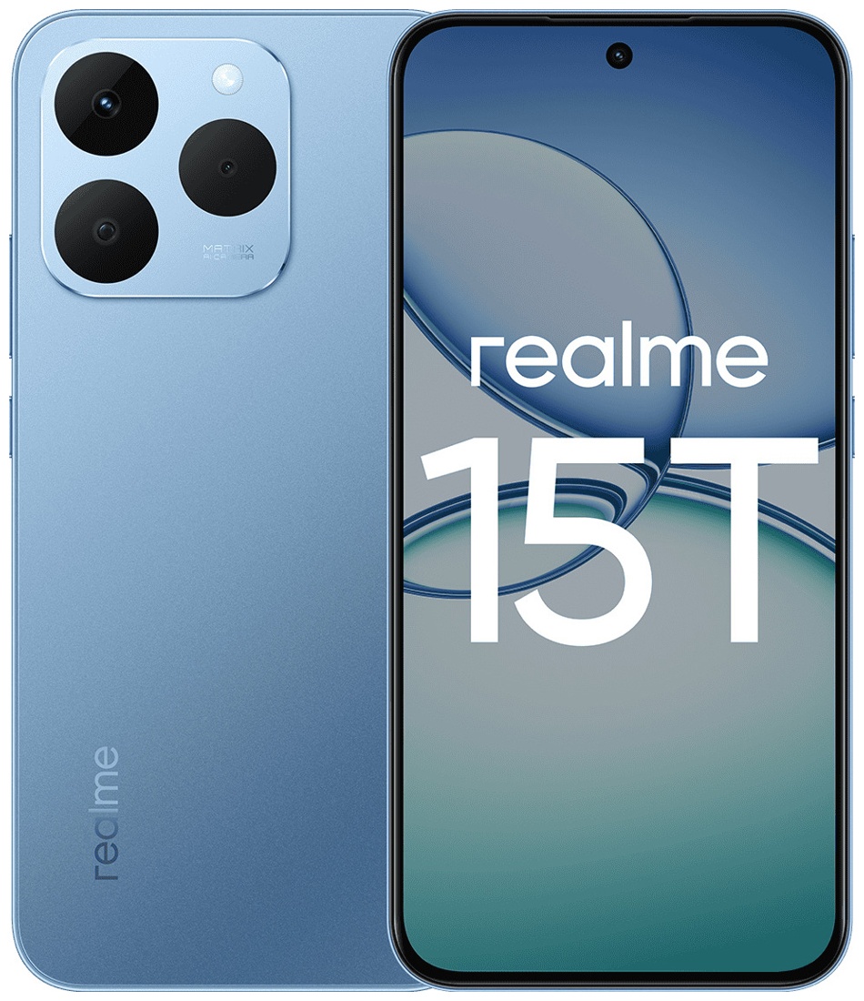 Изображение товара Смартфон Realme 15T 256ГБ 12ГБ голубой высокая производительность IP69