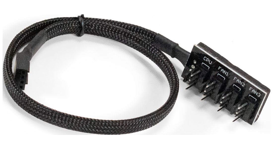 Изображение товара Разветвитель питания с 4pin материнской платы на 1 CPU кулер и 3 корпусных вентилятора ExeGate EX-CC-4p4xF, 4pin F/4x4pinM (EX294793RUS)