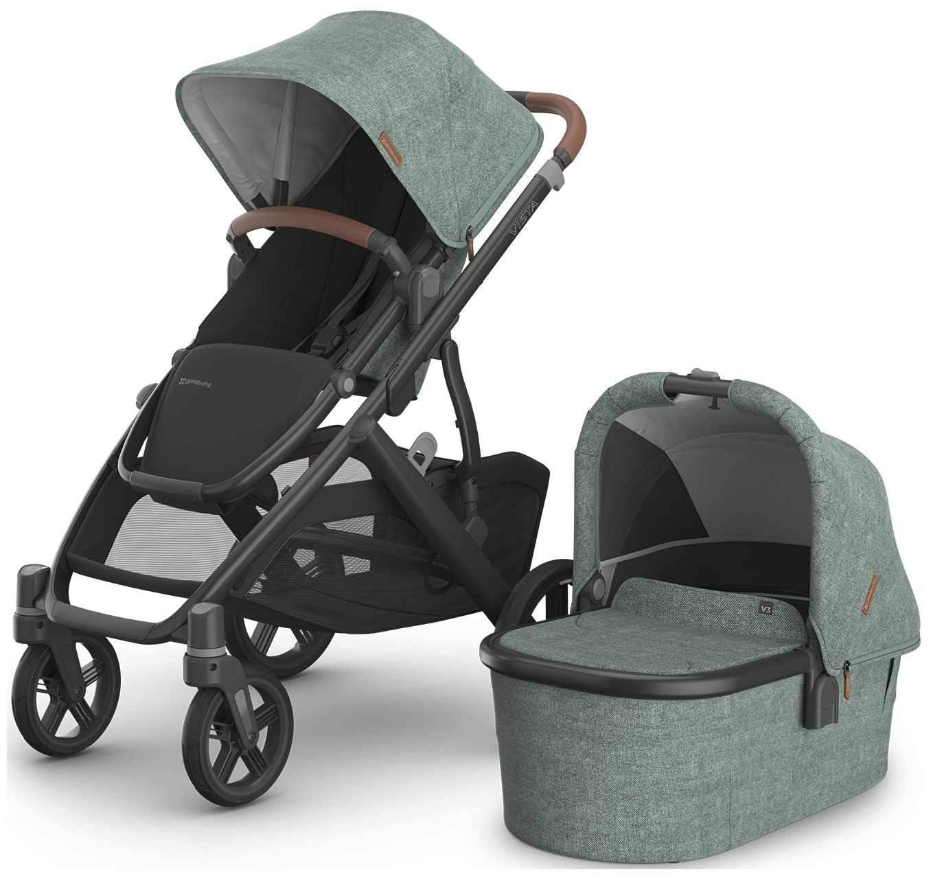 

Коляска UPPAbaby VISTA V3 GWEN, Зеленый