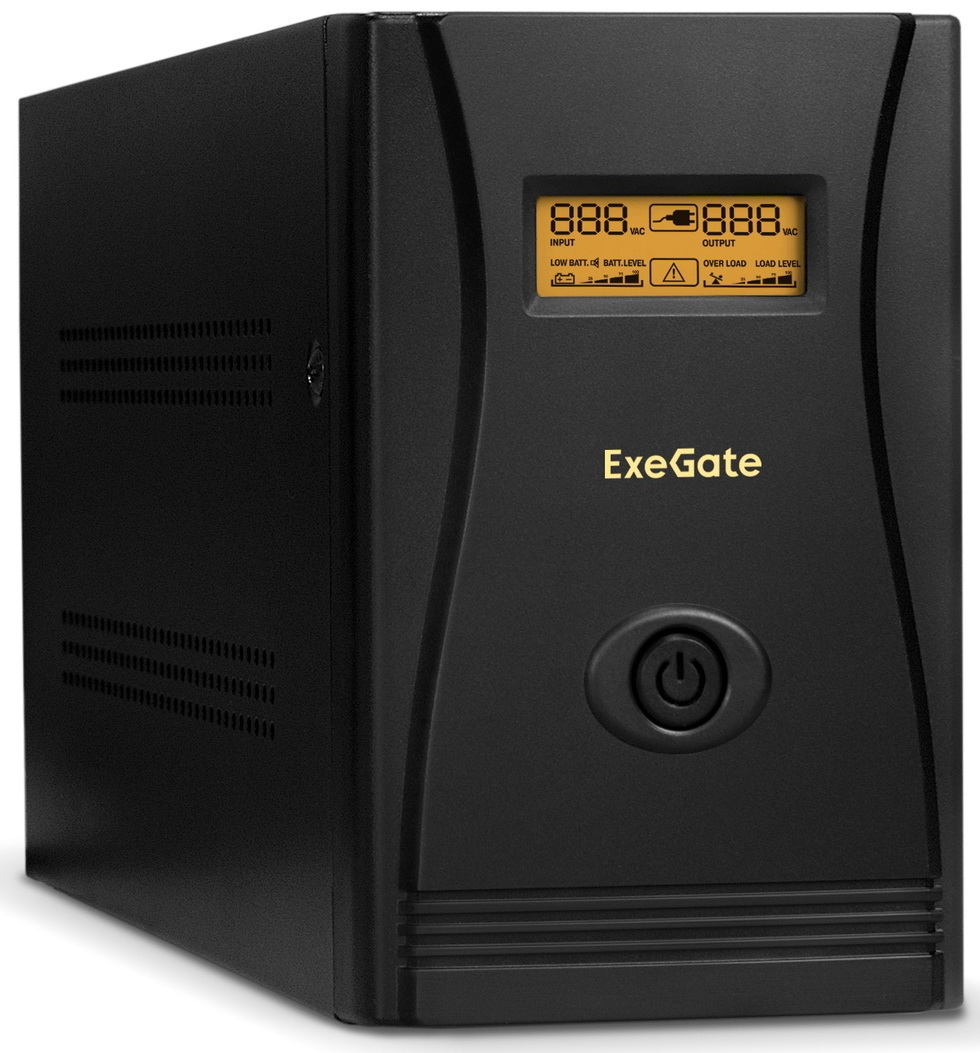 Изображение товара Источник бесперебойного питания ExeGate SpecialPro Smart LLB-1000 LCD IP20 1000 ВА