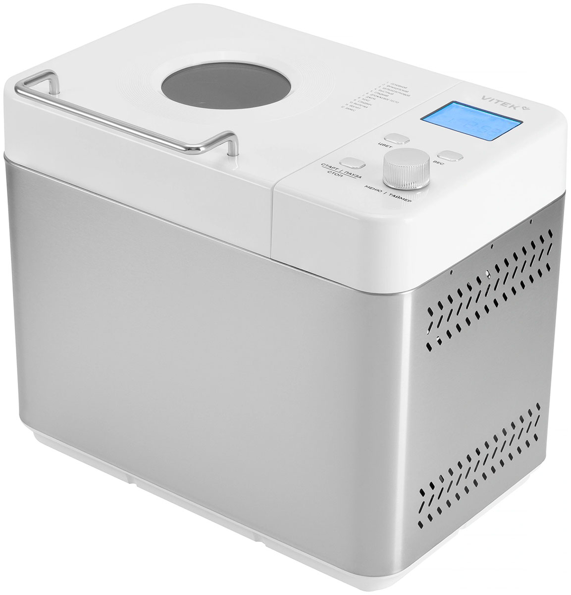 Изображение товара Хлебопечка Vitek VT-BM1301 (650Вт, серый/серебристый) с 12 программами и функцией таймера
