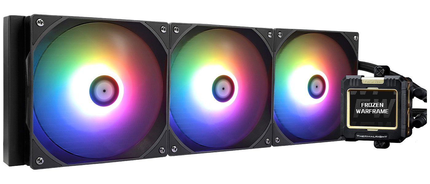 Изображение товара Жидкостная система охлаждения Thermalright Frozen Warframe 420 ARGB для CPU 3 вентилятор вода охлаж
