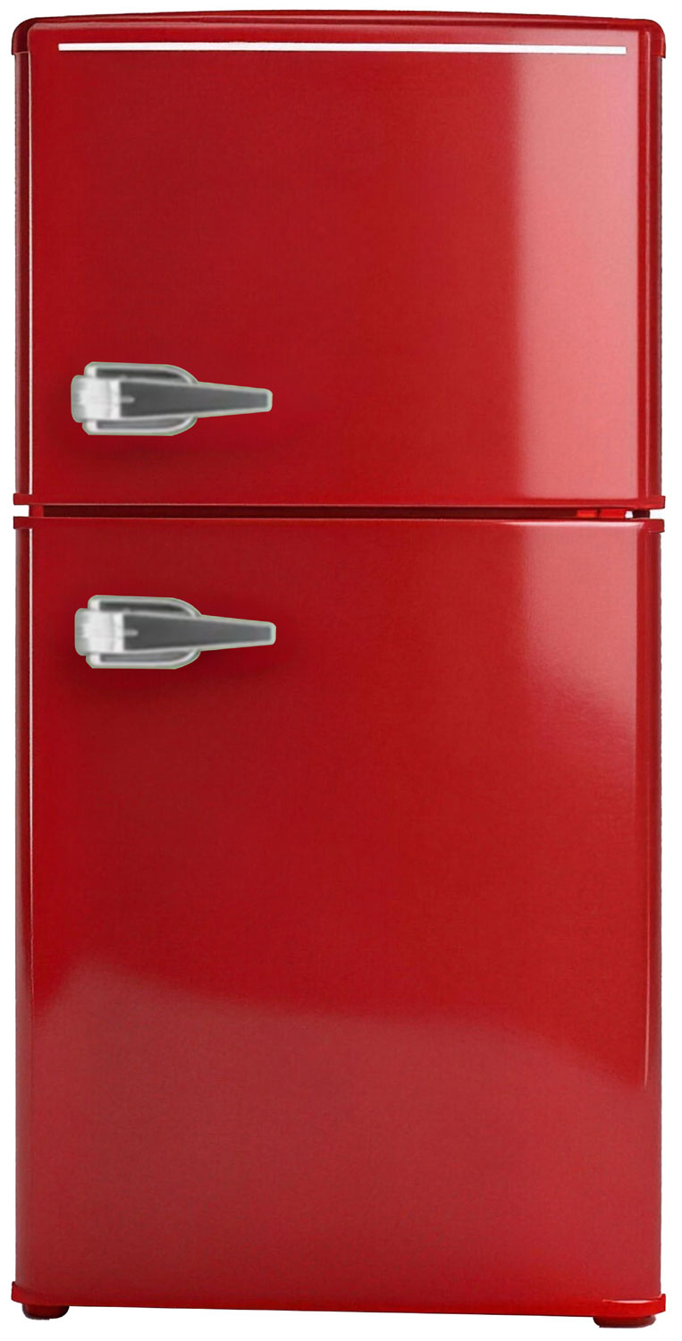 

Двухкамерный холодильник Ascoli ARDFRR100, Красный