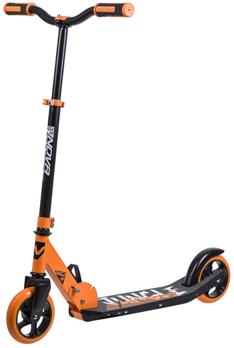 Изображение товара Самокат Novatrack JUNGLE сталь пластик, складной, оранжевый