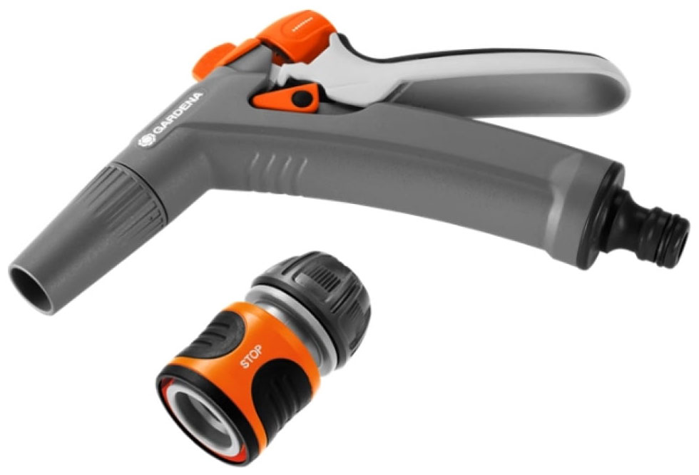 Изображение товара Комплект пистолет-наконечник Gardena Classic для полива и коннектор 1/2"