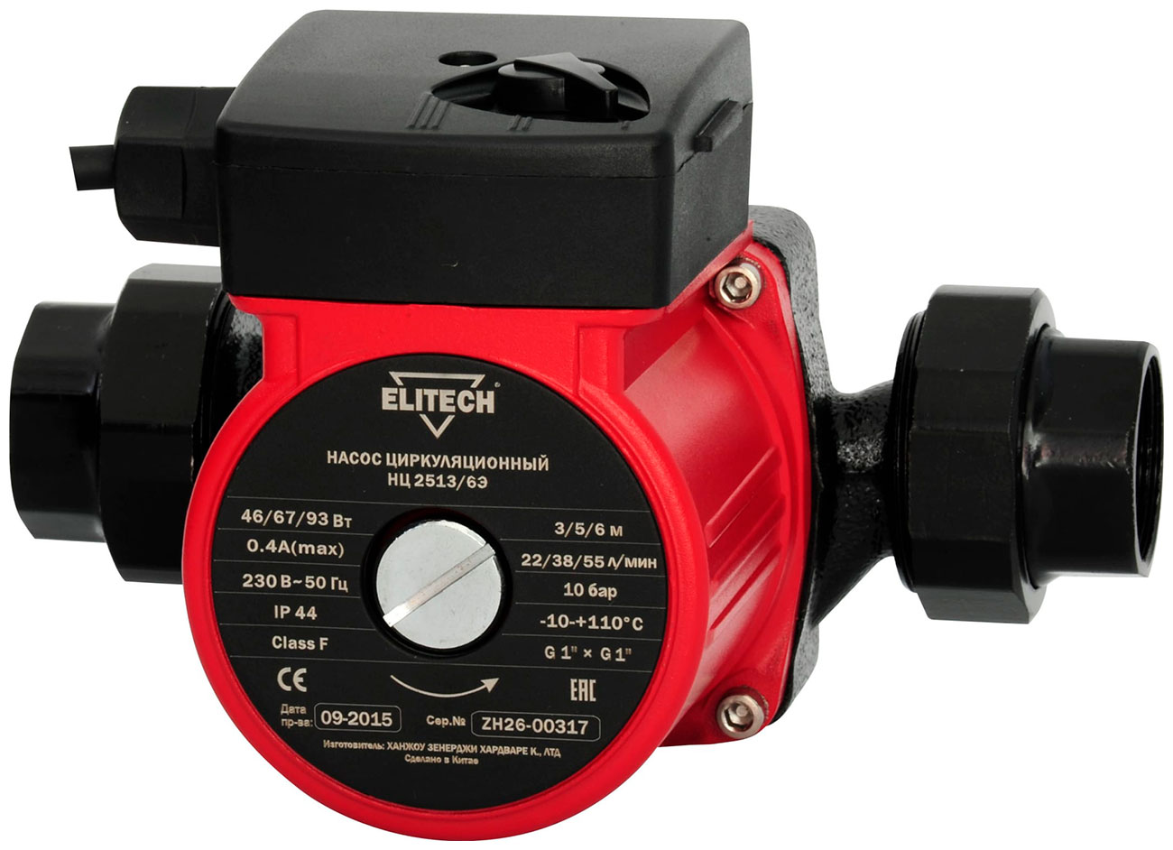 Изображение товара Насос Elitech НЦ 2513/6Э для перекачивания чистой воды